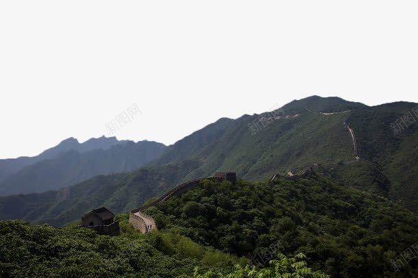 长城png免抠素材_新图网 https://ixintu.com 实拍图 旅游 绿色 长城 风景名胜