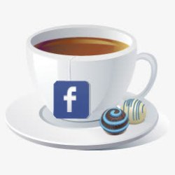 咖啡茶Facebook咖啡茶杯社会图标高清图片