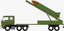 绿色武器导弹车高清图片