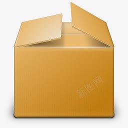 箱子图标png_新图网 https://ixintu.com 打包 箱子 纸箱 褐色纸箱