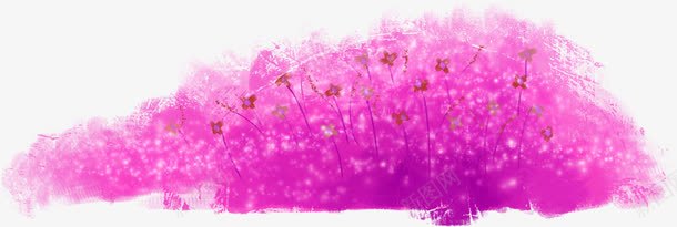 紫色花海卡通儿童png免抠素材_新图网 https://ixintu.com 儿童 动漫花海 卡通 紫色 花海