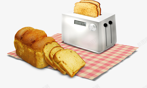 烤面包机psd免抠素材_新图网 https://ixintu.com 烤面包 烤面包机 面包