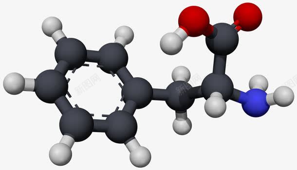 黑灰红蓝化学分子式png免抠素材_新图网 https://ixintu.com 一组分子 分子 化学 连接