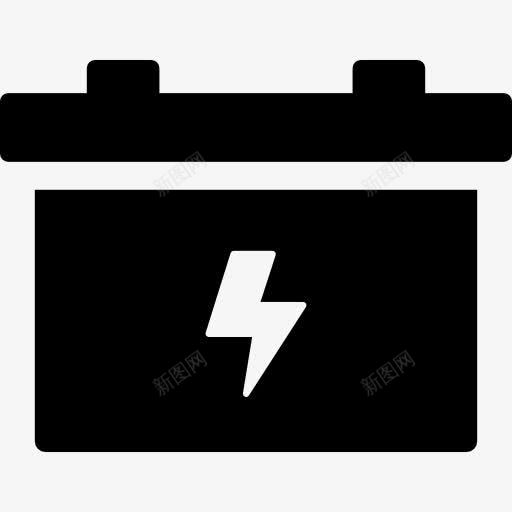 汽车电池图标png_新图网 https://ixintu.com 技术 电力 电池 能源