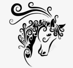 马头标志PNG矢量图马头琴标志图标高清图片