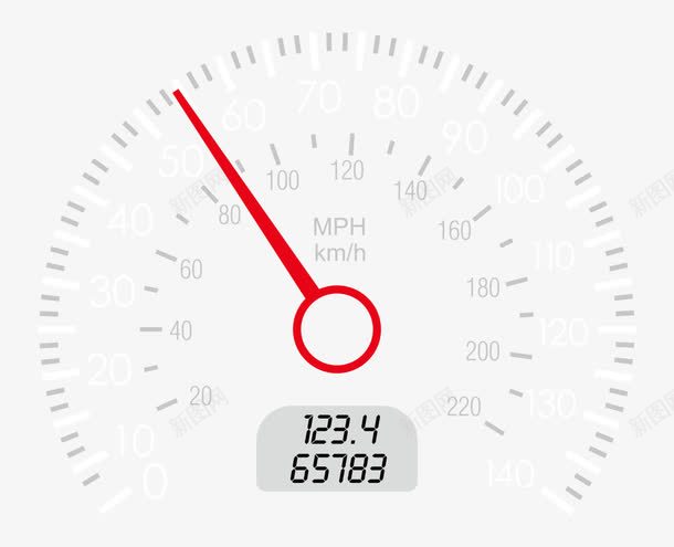 表盘计数里程指针红色油表png免抠素材_新图网 https://ixintu.com 指针 红色 表盘 计数 里程 黑色