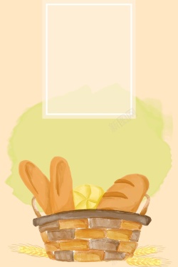 面包店菜单面包元素餐饮美食背景矢量图高清图片