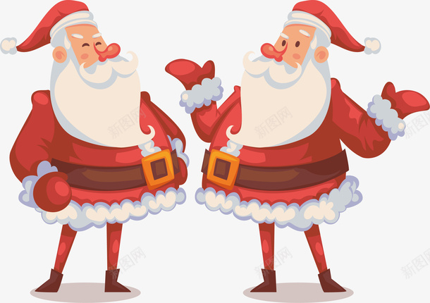 两个圣诞老人矢量图ai免抠素材_新图网 https://ixintu.com merryChristmas 两个圣诞老人 圣诞快乐 圣诞老人 圣诞节 矢量png 矢量图