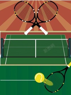 网球培训网球培训宣传海报背景模板矢量图高清图片