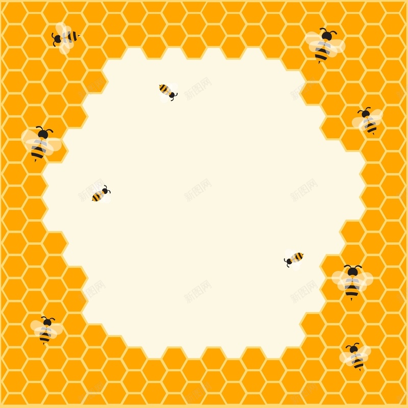 蜂蜜海报背景矢量图ai设计背景_新图网 https://ixintu.com 卡通 海报 蜂蜜 蜂蜜海报 矢量图