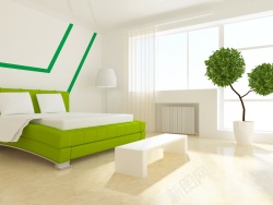 现代主义风格时尚现代主义风格卧室背景高清图片