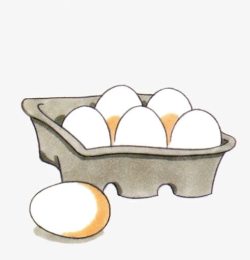 鸡蛋盒免抠png手绘鸡蛋高清图片