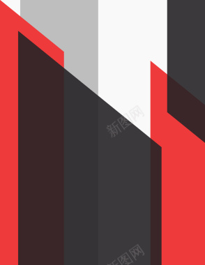 红黑块状商业金融海报背景材料矢量图背景