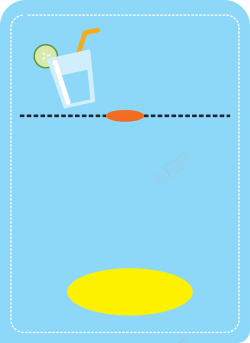 儿童饮料韩式可爱冷饮店招贴海报手绘背景矢量图高清图片
