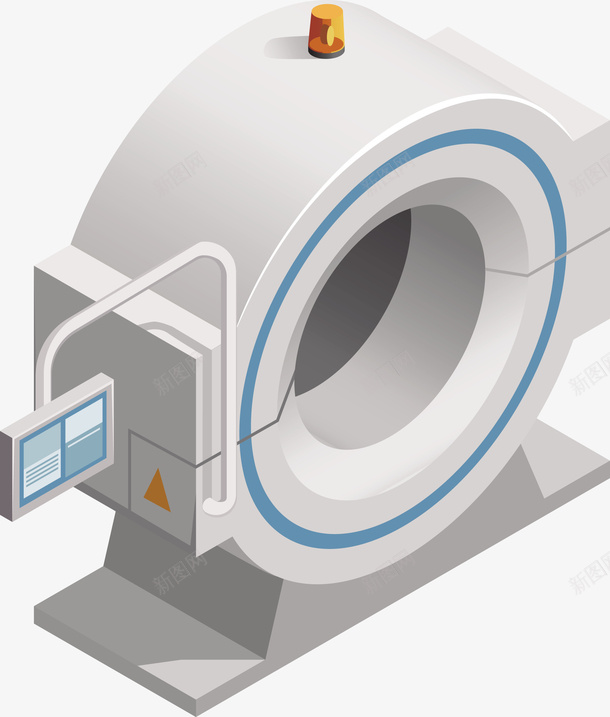 一个白色磁共振机器矢量图eps免抠素材_新图网 https://ixintu.com 医疗器械 白色 白色机器 白色磁共振机器 矢量机器 磁共振机器 矢量图