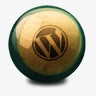 WordPress台球台球木制球社会图标图标