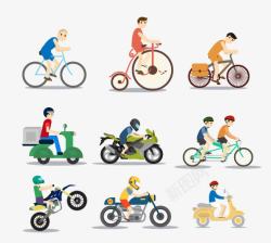 自行车和摩托车素材