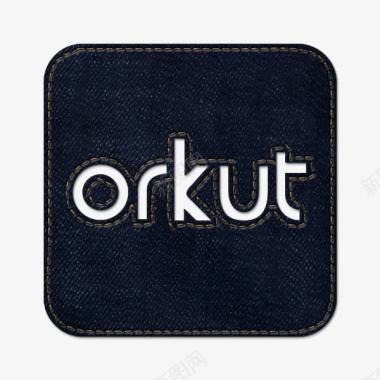 牛仔琼社会Orkut标志广场蓝图标图标
