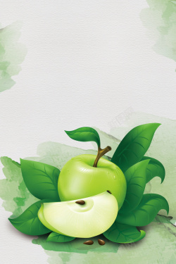 唯美菠萝创意苹果促销海报高清图片