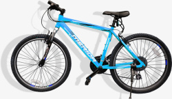 自行车蓝色的素材