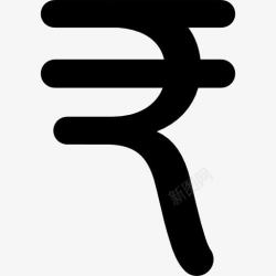 印度货币卢比印度卢比货币符号图标高清图片