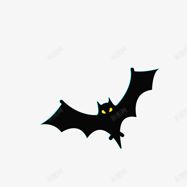万圣节蝙蝠卡通装饰psd免抠素材_新图网 https://ixintu.com 万圣节 卡通 扁平 蝙蝠
