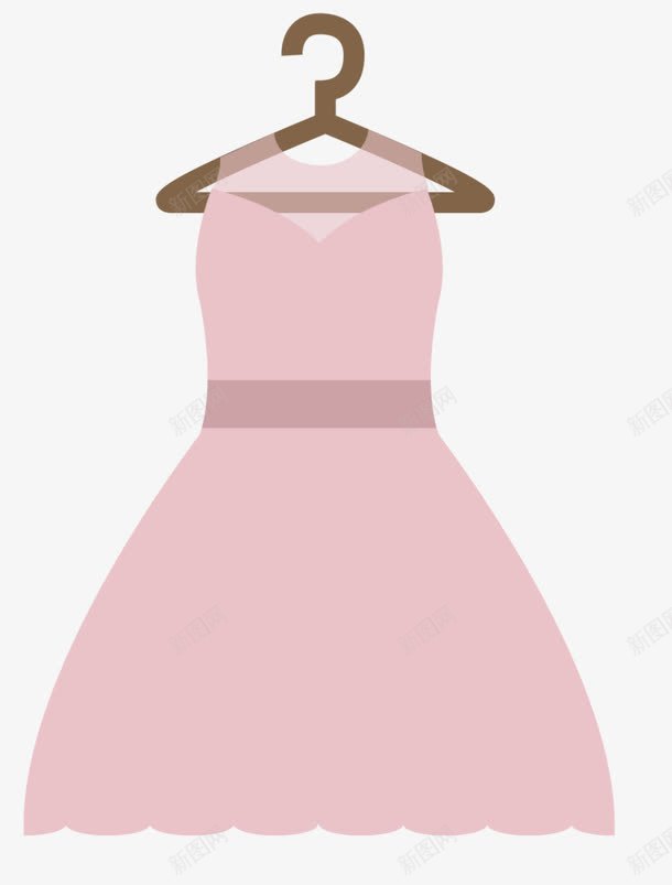 粉白色纱裙扁平化裙子png免抠素材_新图网 https://ixintu.com 卡通裙子 扁平的裙子 矢量裙子 粉白色 纱裙 美丽的裙子 裙子