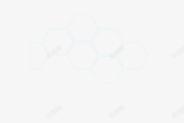 蓝色简约蜂窝格png免抠素材_新图网 https://ixintu.com 免抠PNG 简约 背景 蓝色 蜂窝格 边框纹理