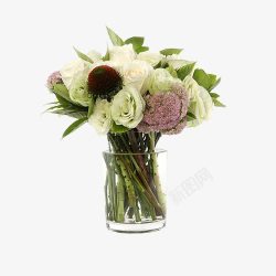 白玫瑰桌花装饰图片素材素材