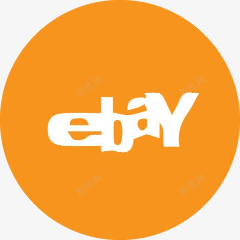 易趣网橙色的社会图标png_新图网 https://ixintu.com Ebay 易趣网