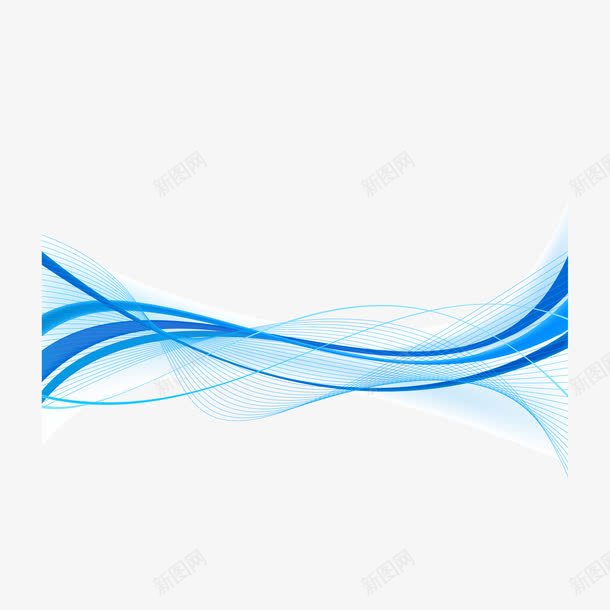 科技蓝色线条png免抠素材_新图网 https://ixintu.com 科技 线条 蓝色