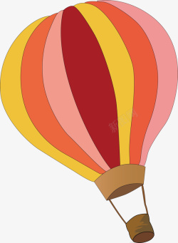 透明抠图黄红粉色气球高清图片