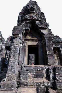 柬埔寨巴戎寺风景素材