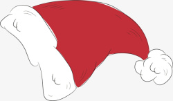 红色可爱的圣诞帽矢量图素材