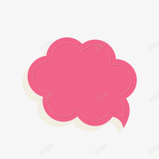 粉色指示框png免抠素材_新图网 https://ixintu.com 指示框 简约 粉色 粉色线框 语言气泡