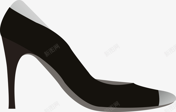 黑色卡通高跟鞋png免抠素材_新图网 https://ixintu.com 卡通鞋 女士鞋子 女鞋 男鞋 矢量鞋子 鞋 鞋子 鞋子设计图
