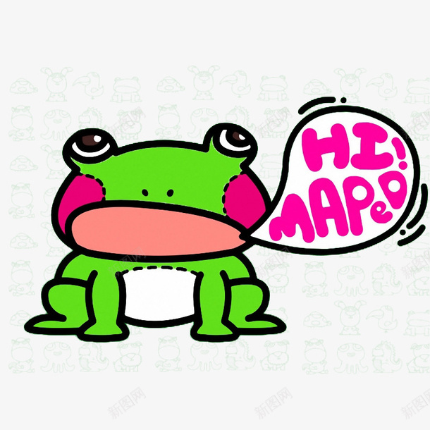 小青蛙说你好可爱英语字体png免抠素材_新图网 https://ixintu.com 你好 创意动画 动物 卡通 可爱英语字体 心情 英语 问候 问好 青蛙