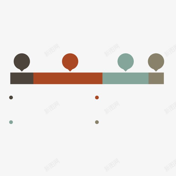 彩色流程分析png免抠素材_新图网 https://ixintu.com ppt 分析 商务 图表 彩色 标志 点线