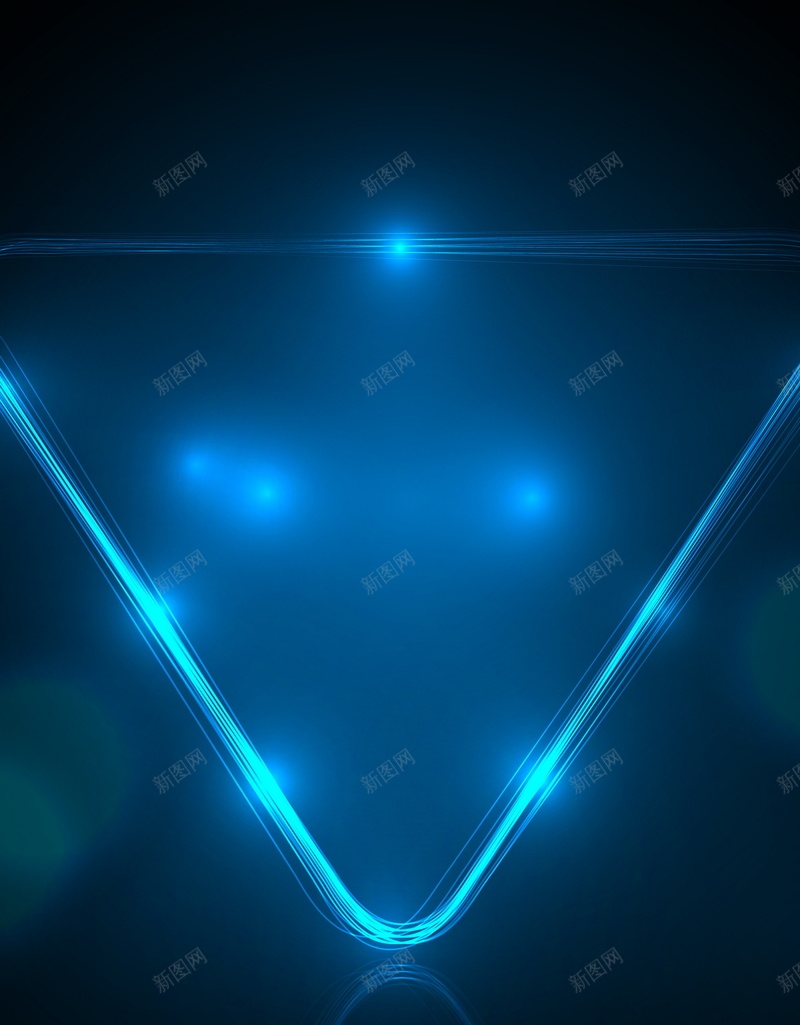 蓝色光效三角形矢量图ai设计背景_新图网 https://ixintu.com 三角形 光效 光晕 几何 图形 扁平 渐变 蓝色 矢量图