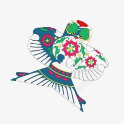 猫头鹰风筝卡通风筝高清图片