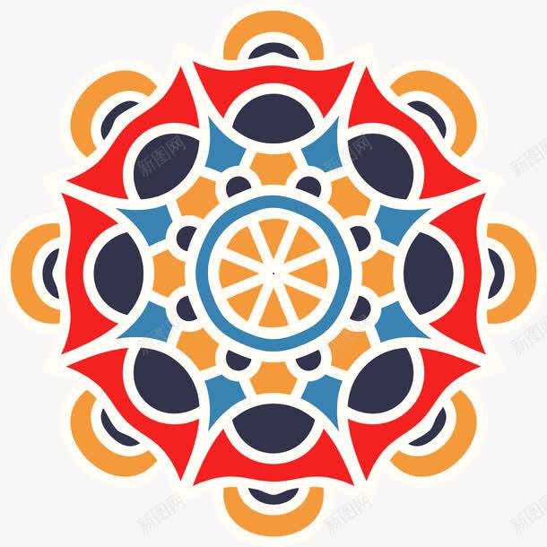 传统民族风花纹png免抠素材_新图网 https://ixintu.com 传统 彩色 民族风 矢量图案 花纹 装饰图案