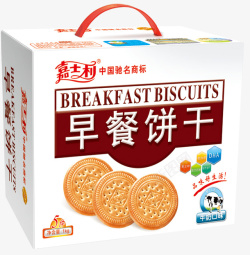 饼干字体一盒早餐饼干高清图片