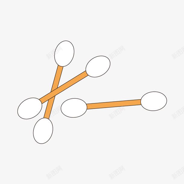 卡通棉棒矢量图ai免抠素材_新图网 https://ixintu.com 卡通 棉棒 矢量图