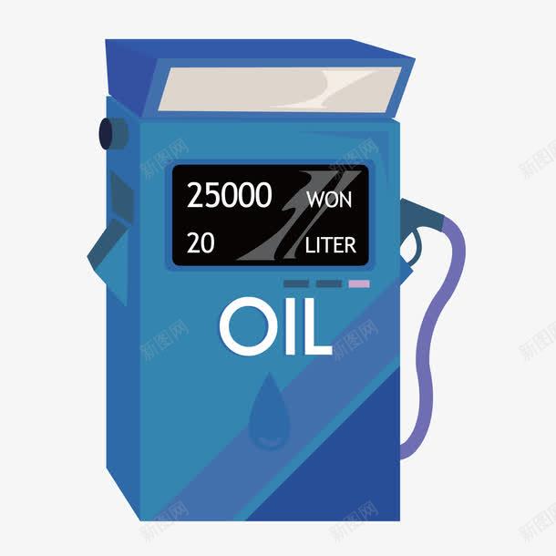 蓝色加油机加油装置矢量图ai免抠素材_新图网 https://ixintu.com 加油机 加油装置 蓝色 矢量图