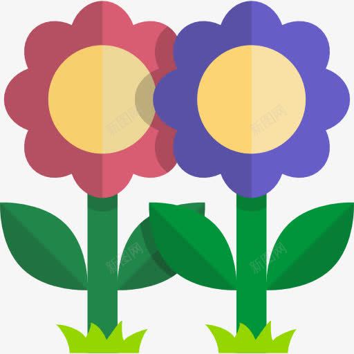 Flowers图标png_新图网 https://ixintu.com 多媒体选项 植物 自然 花