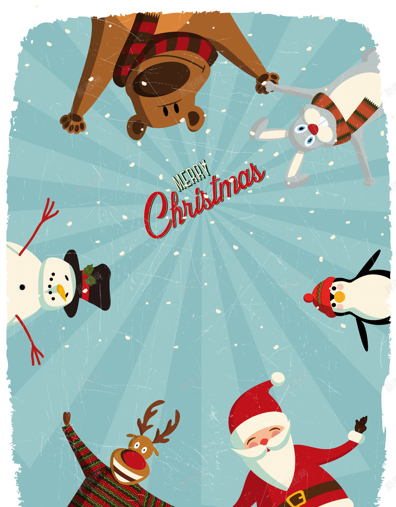 欢乐圣诞小动物海报背景矢量图ai设计背景_新图网 https://ixintu.com 卡通 圣诞 小动物 手绘 欢乐 海报 矢量 童趣 背景 矢量图