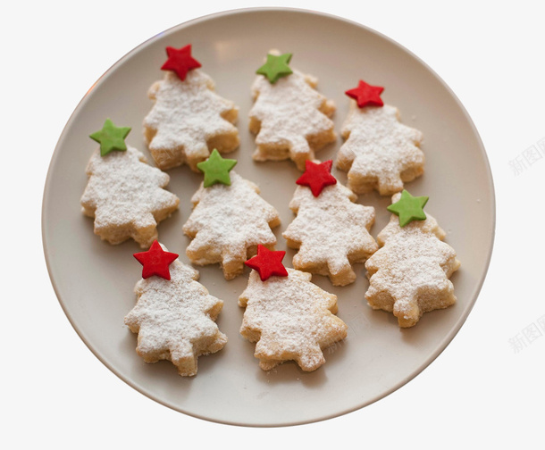 圣诞树形状饼干png免抠素材_新图网 https://ixintu.com 圣诞树 圣诞节 形状 彩色 星星 饼干