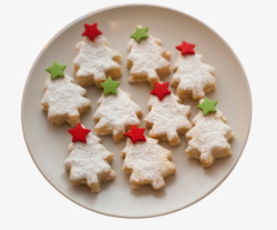 圣诞树形状饼干素材