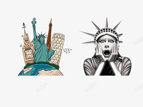 创意美国自由女神手绘图案png免抠素材_新图网 https://ixintu.com 创意风格 图案 手绘 美国 美国手绘 自由女神像 装饰图案