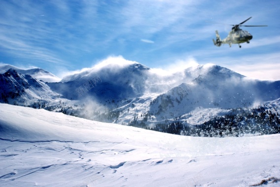 雪山动感广告背景摄影图片